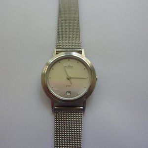 Skagen Pre Owned Watch Calendar Stainless Mesh